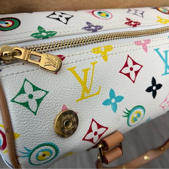 LV Marikami White Multicolor Monogram with studs bag - Picture 6 of 12